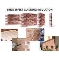 Brick effect cladding insulation
